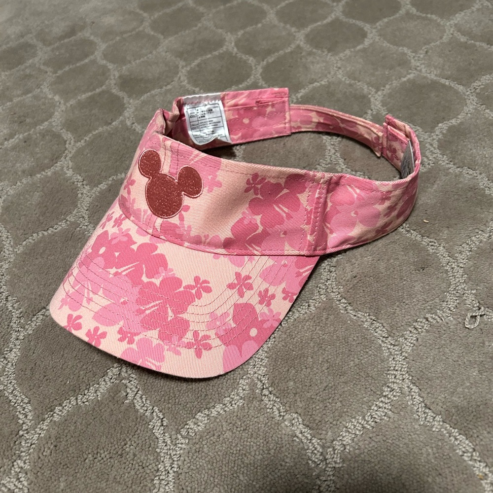 DisneyWorld Pink Floral Adult Visor